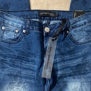 Forever 21 Women's Dark Blue Denim Overalls